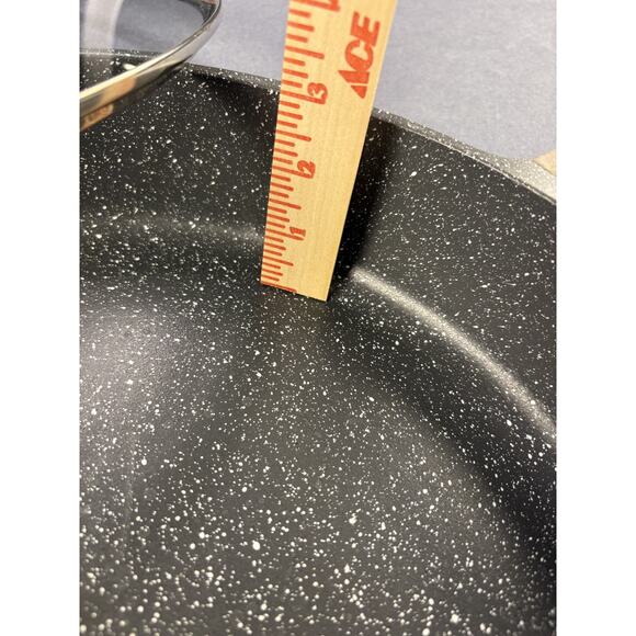 Natural Elements WoodStone Saute Frying Pan Glass-Lid Double Wooden Handle 14" - Picture 10 of 10